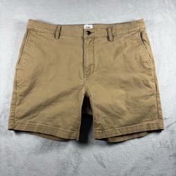 Flint And Tinder 365 Chino Shorts Men’s 36 7” Inseam Brown Casual Outdoors#1322