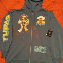 2 PAC Shakur,  It’s Just Me Against The World Hoodie Sizes Medium, Large, XL, XXL, & XXXL Available 