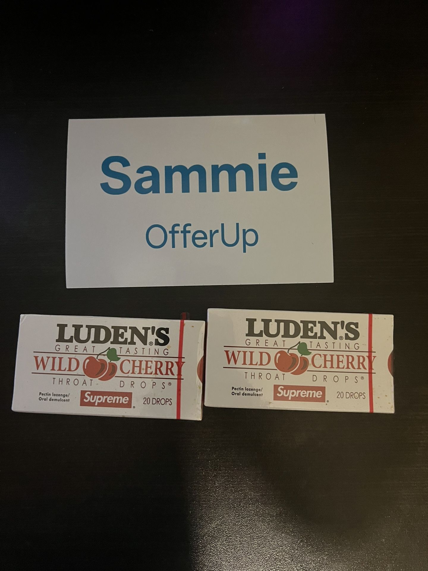 Supreme x Luden's Wild Cherry Throat Drops Box  (Not Fit For Human Consumption)