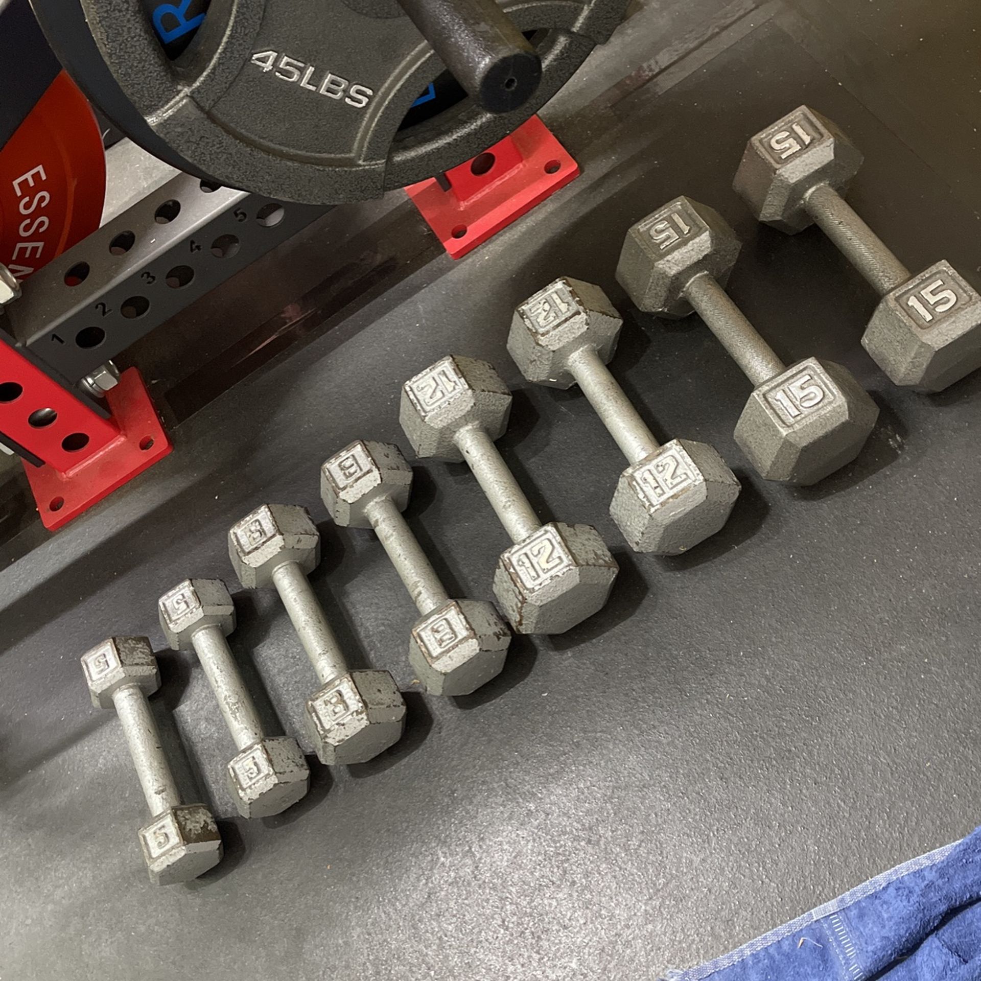 Dumbbells 5,8,12,15 Pairs
