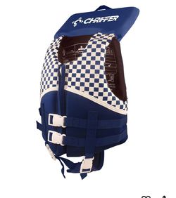 Kids Blue and White Swim Vest( Chaleco Salvavidas)