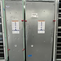Thermador Panel Ready Built In 18” Freezer 30” Fridge Column Set