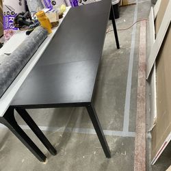 Nice Clean Black Table 71" X 24" & 30" Tall