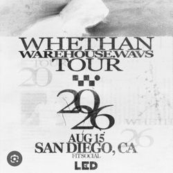 2 TICKETS: Whethan Warehouse Wavs Tour San Diego