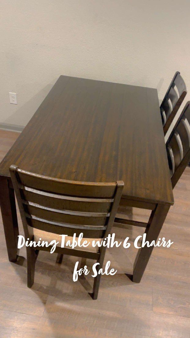 Dine Table With 6 Chairs 