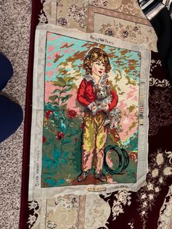 Royal Paris Needlepoint Canvas – Child with Dog
