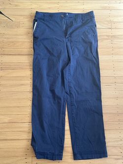 Blue khaki pants