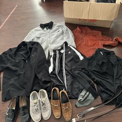 Mens Shoes, Belts, Jackets, Clothing And More !!
