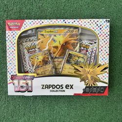 Pokemon 151 Zapdos EX Box