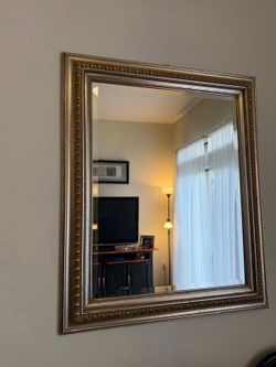 Vintage Silver and Gold Wall Mirror