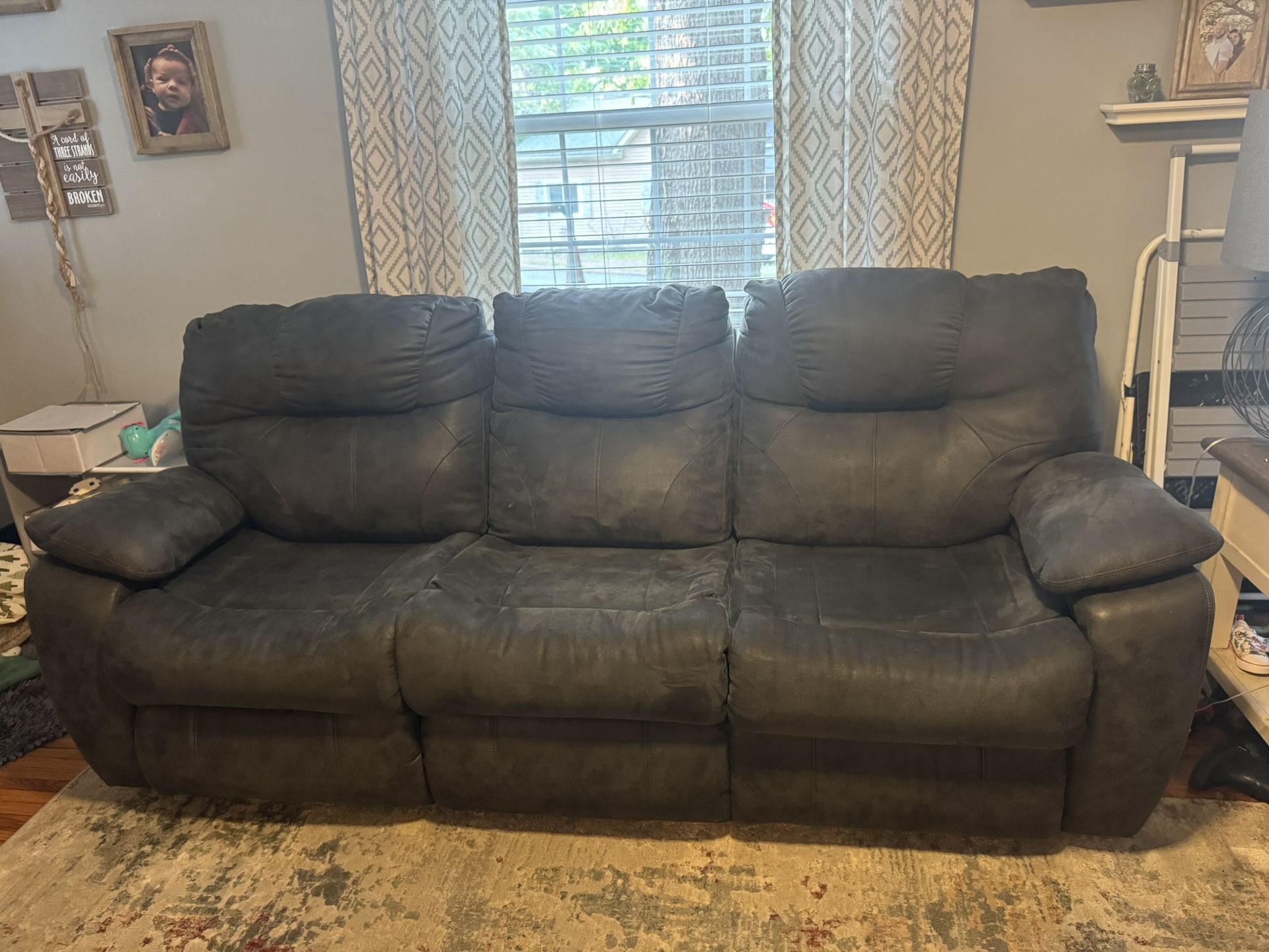 Manuel Reclining Sofa & Recliner. Sofa $750- Recliner $325 Or Both $900