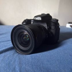 Canon EOS 70d With Sigma 20mm Lense