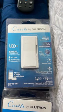 Lutron Caséta Diva Smart Dimmer Switch White