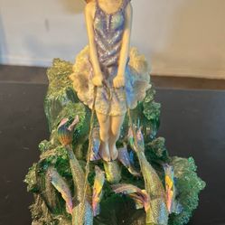 Josephine Wall Surfer's Dream Ocean Fairy Riding Rainbow Fish Dual C