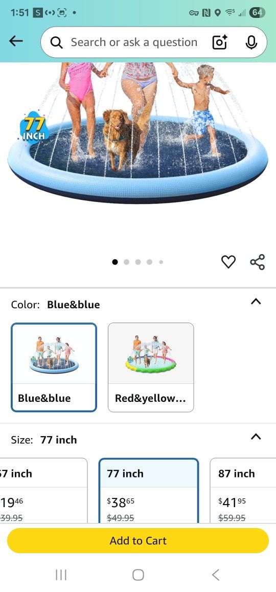 Kids Water Play Pad New