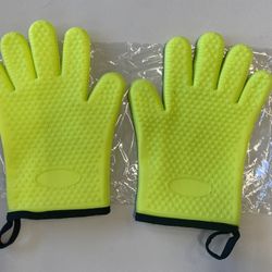 New Silicone Cooking Gloves Oven Grilling BBQ Kitchen Mitts