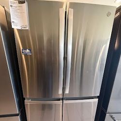 GE Profile™ 36 in. 28.0 Cu. Ft. Fingerprint Resistant Stainless Steel French Door Refrigerator