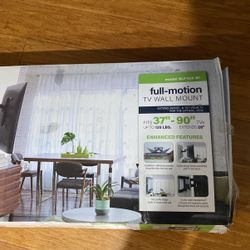 Full Motion Tv, Wall Mount Up To 90 Inches