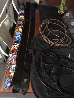 Tkl gig bag, cables, 3 straps