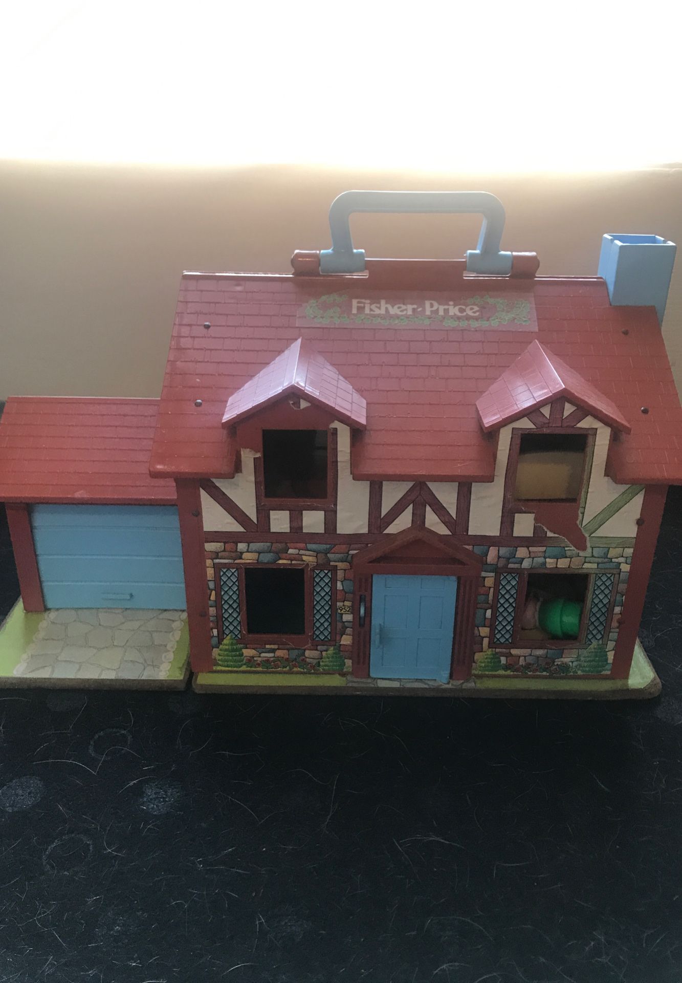 Vintage Fisher-Price Cottage House with Accessories and People