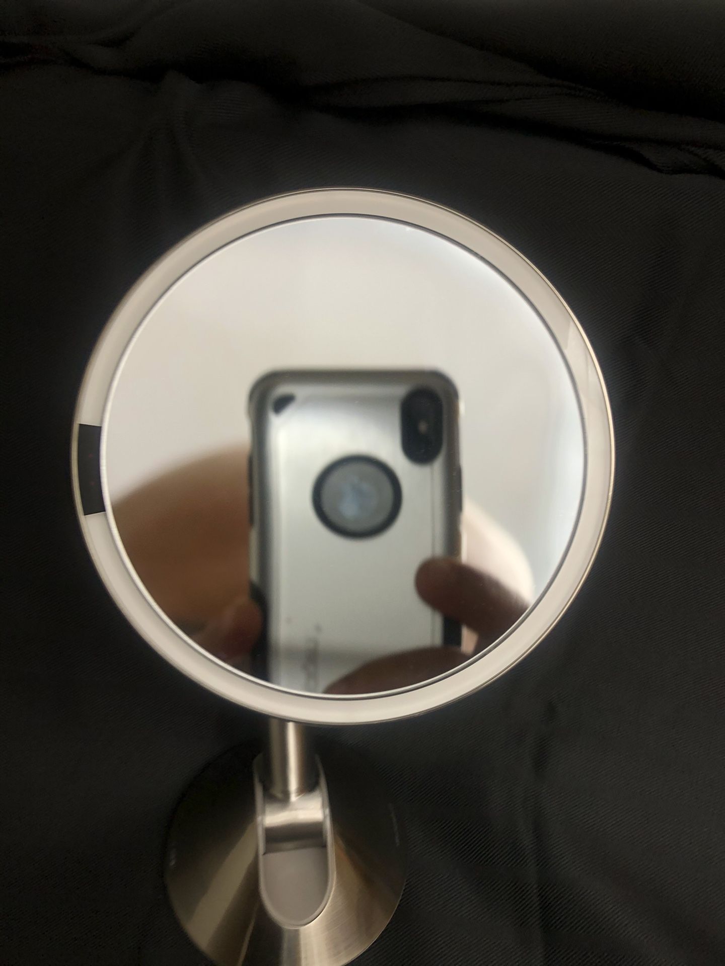 simplehuman Sensor Lighted Makeup Vanity Mirror 8" Round Wall Mount, ST3002