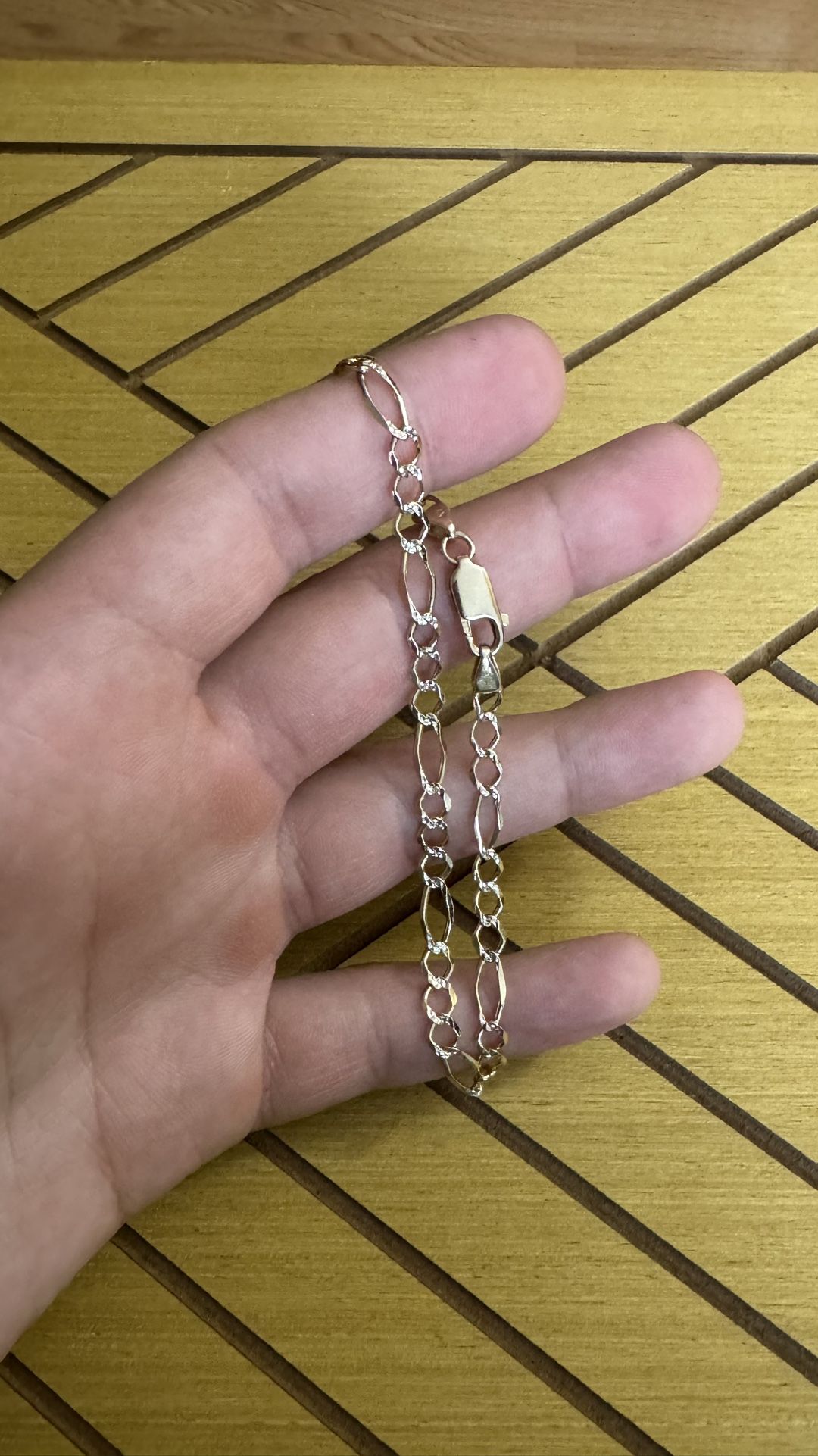 14k Gold Figaro Bracelet