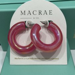 Marcar& Co Hot Pink Earrings , Price:$25