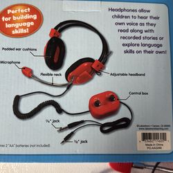 Lot of 6 Lakeshore Learning Headphones with mic