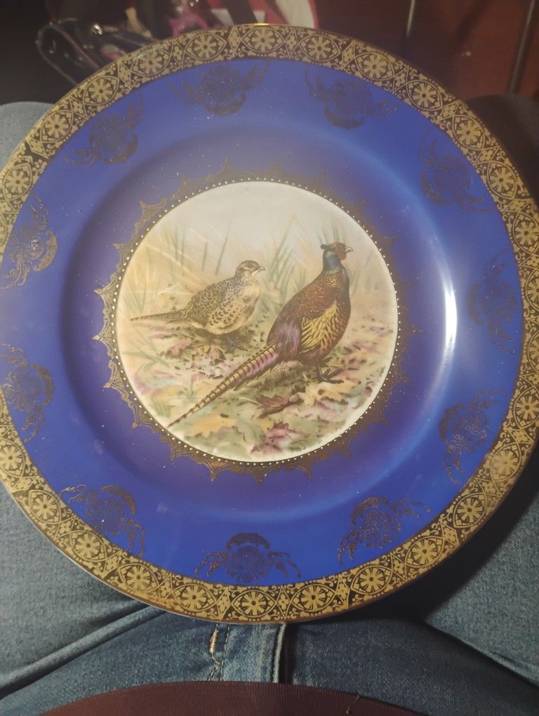 Royal Vienna Type Porcelain Game Bird Plate