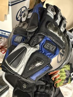 Leather Motorcycle Gloves, Gauntlet Gloves Track Glove Gloves