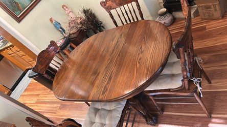 Oak dining table