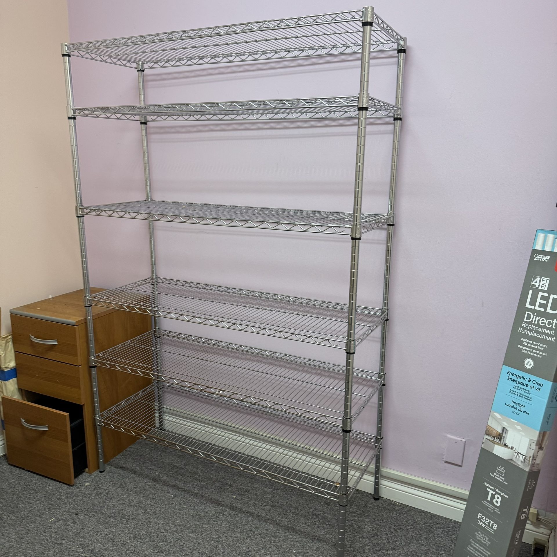 6 Tier Large Heavy Duty Metal Rack Shelf Unit