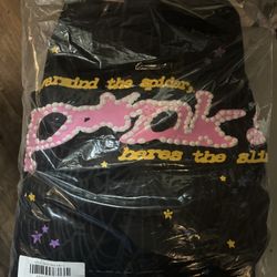 Black N Pink Spider Hoodie