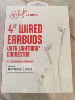 4ft wired earbuds for iPhone and ipad