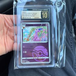 Pokemon Card Espeon Cgc Prestine 10