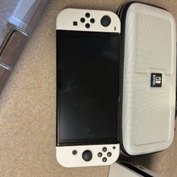 Oled Nintendo Switch With Dock And Case 