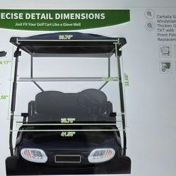 EZGO TXT 2014 And Up Golfcart Windshield NWB