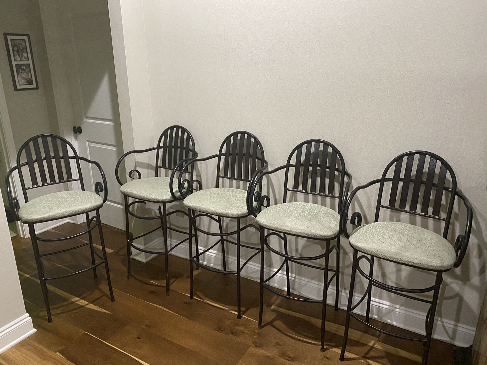 Black Iron Bar Chairs