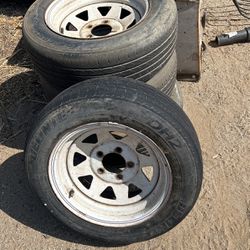 Set Of Tires With Rims 