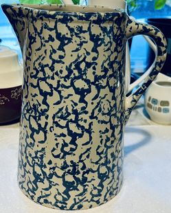 Vintage Spongeware Pitcher