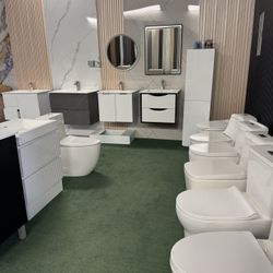 Bathroom Vanity- One Piece Toilet 