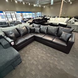 Brand new Vinyl L Sectional