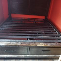 Huge King Bedframe Dismantled fixer Upper