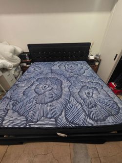 Cali king with bed frame