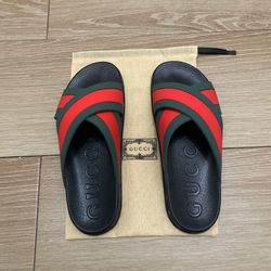 Gucci Cross Slides Size 10