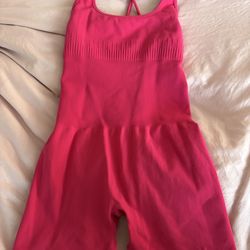 Hot pink romper