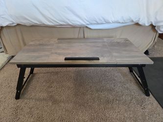 Bamboo Laptop Desk Adjustable Bed Tray Table