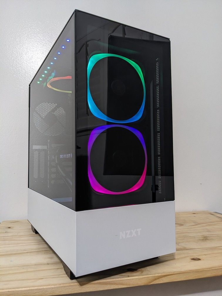 Ryzen 7 3700X Kraken Z63 LCD RTX 2070 Super 970 Evo 1TB NZXT H510 Elite Gaming PC