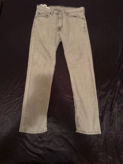 Gray Straight Leg Denim Jeans with Tags