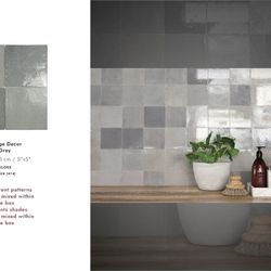 WOW Mestizaje Grey Glossy DECO 5x5 Tile, 100 SF $679 (500+ SF Available)